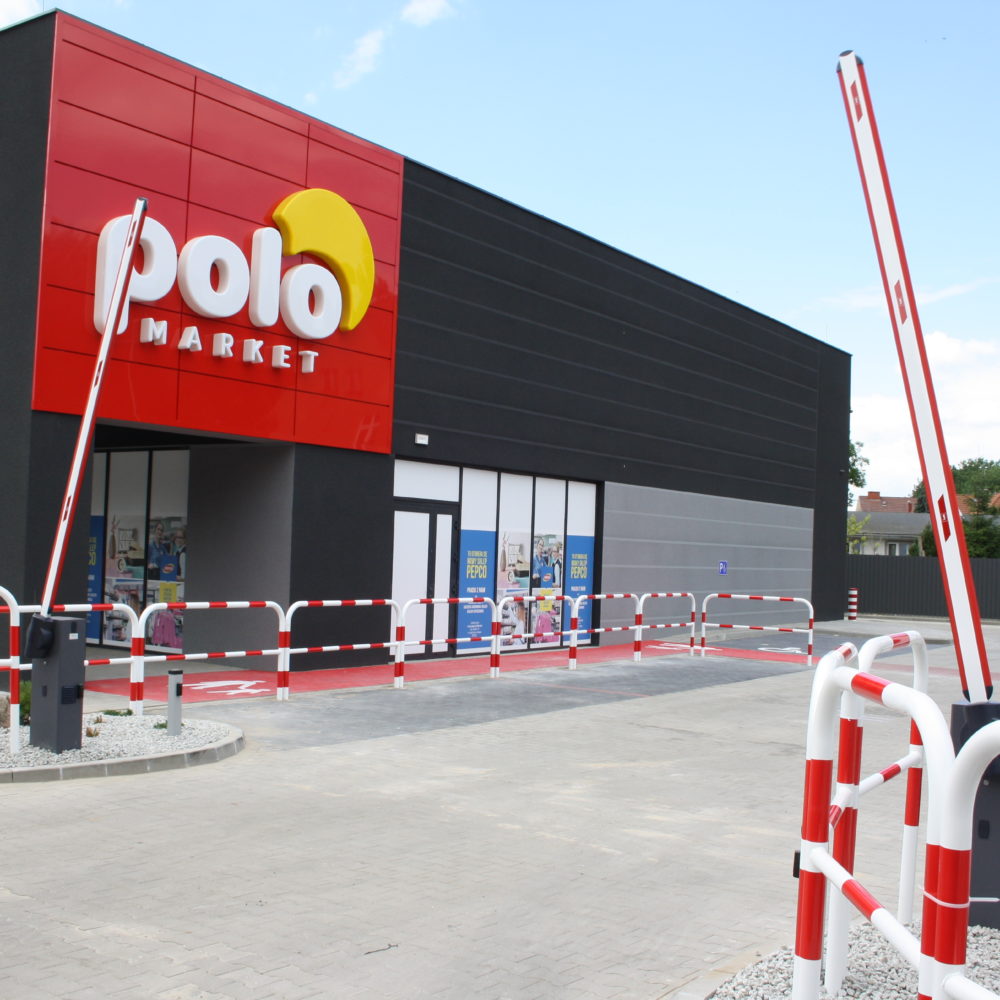 Instalacja dwóch szlabanów BFT Moovi Polo Market – Kąty Wrocławskie